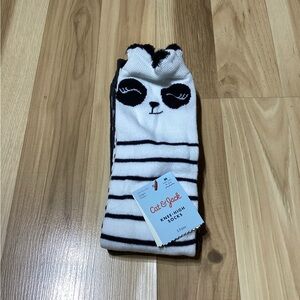 Cat & Jack Girls Knee High Socks (2 Pairs Shoe Size 9-2.5/Medium)